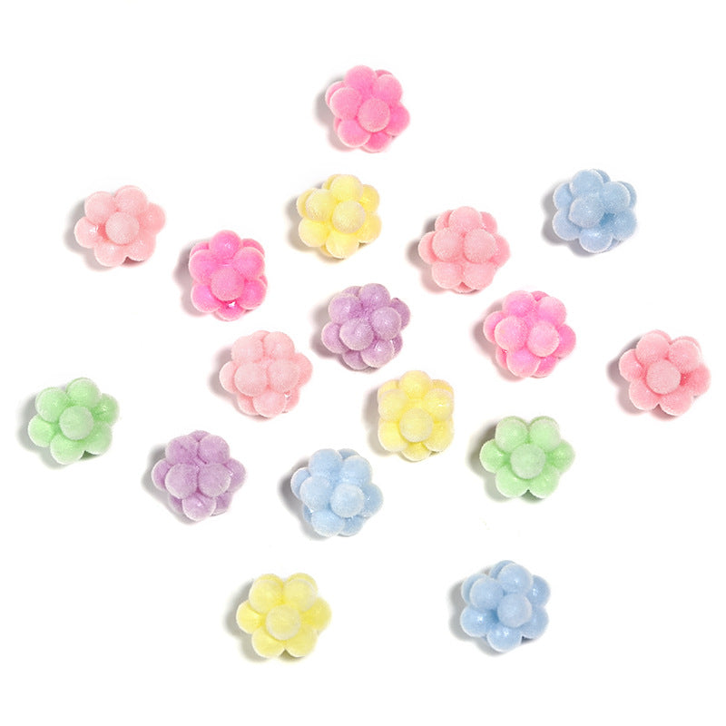 Flocking Bayberry Ball Candy Color Acrylic Bead Spacers – DIY Bead Pen, Phone Chain & Keychain Accessories