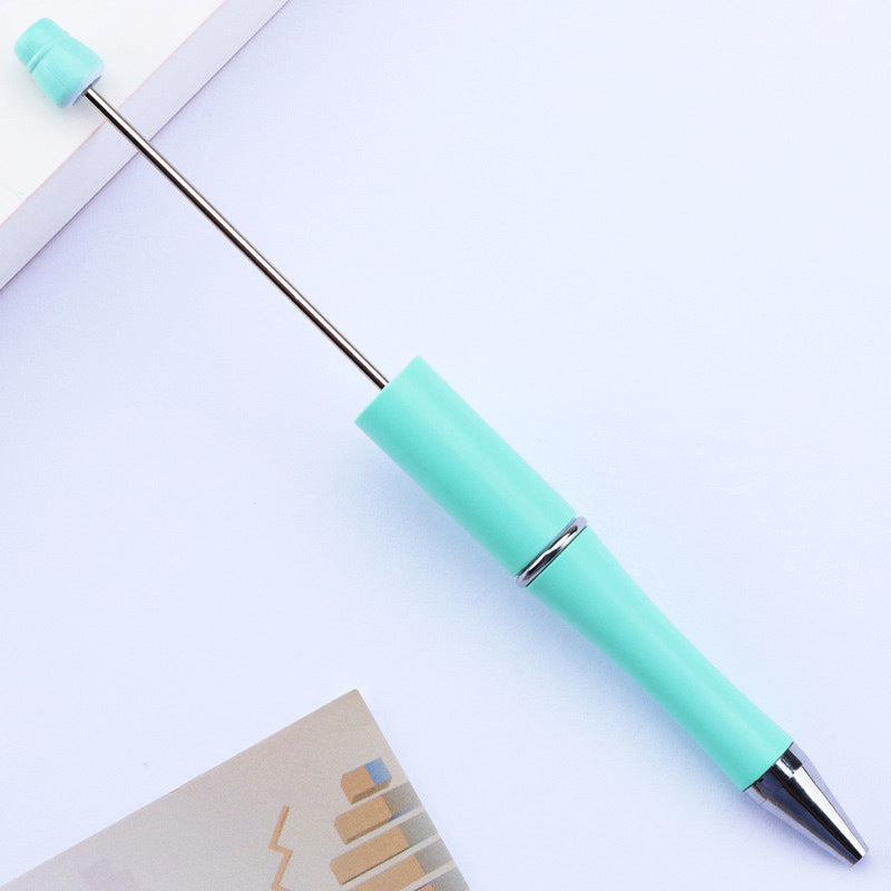 Creative handmade beaded pen DIY beaded multi-color spinning ballpoint pen hot-selling educational student stationery wholesale