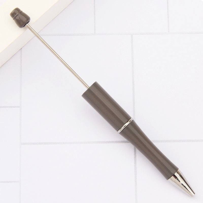 Creative handmade beaded pen DIY beaded multi-color spinning ballpoint pen hot-selling educational student stationery wholesale