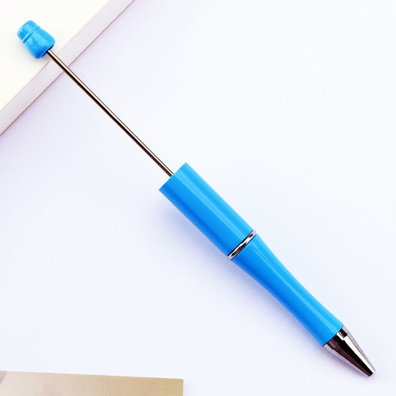 Creative handmade beaded pen DIY beaded multi-color spinning ballpoint pen hot-selling educational student stationery wholesale