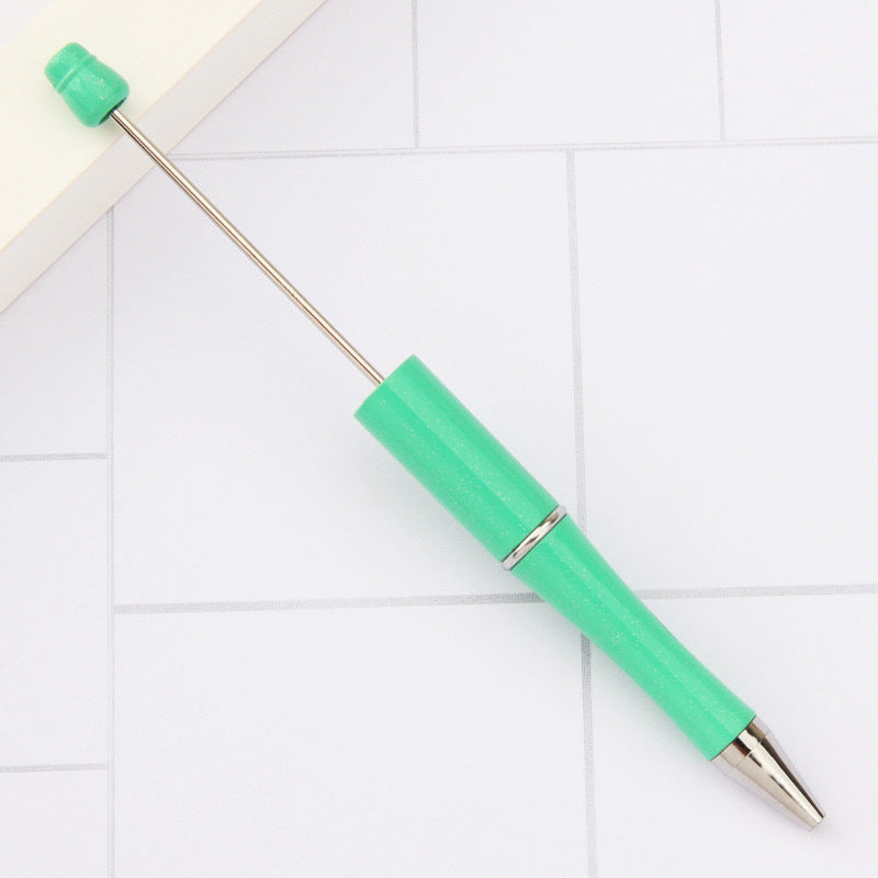 Creative handmade beaded pen DIY beaded multi-color spinning ballpoint pen hot-selling educational student stationery wholesale