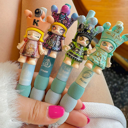 Premium Push-Button Ballpoint Pen, Oil-Based Ink Refill, Business Class Ink, Independent Cylindrical Design, Click Action Gel Pen