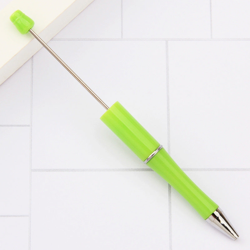 Creative handmade beaded pen DIY beaded multi-color spinning ballpoint pen hot-selling educational student stationery wholesale