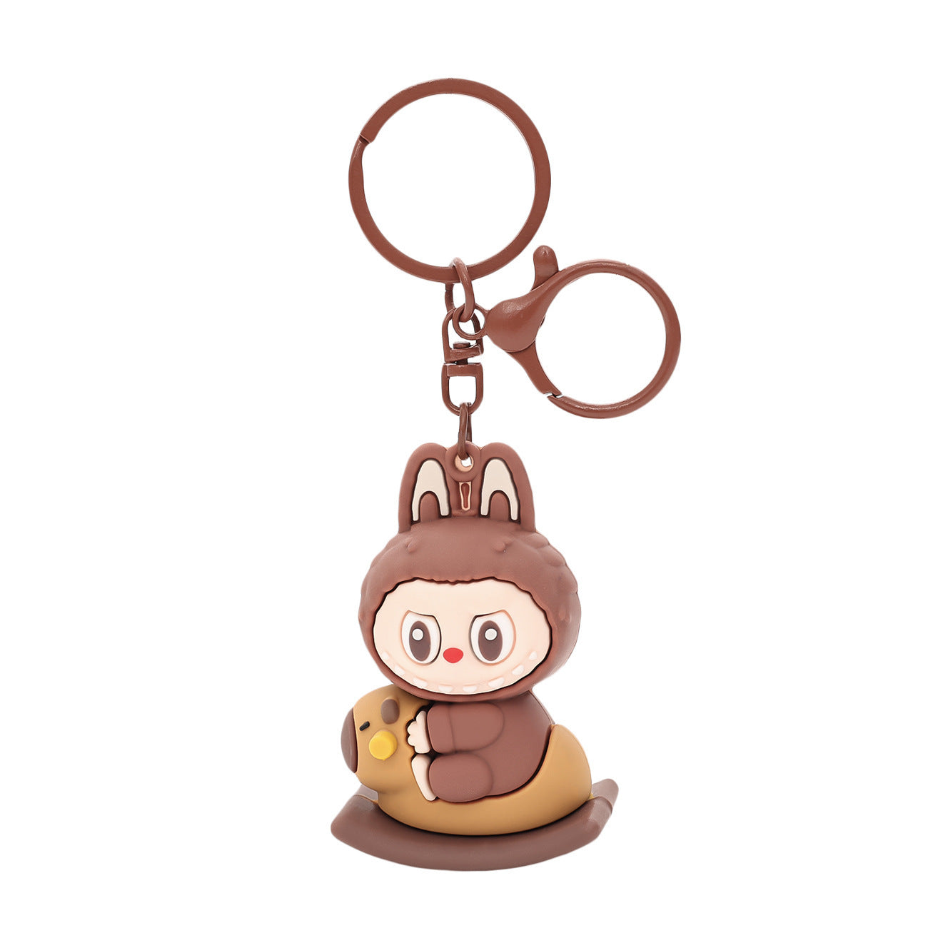 Creative Labubu 3D Rocking Horse Keychain – Cute Car and Schoolbag Pendant