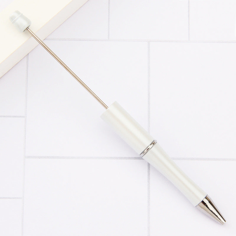 Creative handmade beaded pen DIY beaded multi-color spinning ballpoint pen hot-selling educational student stationery wholesale