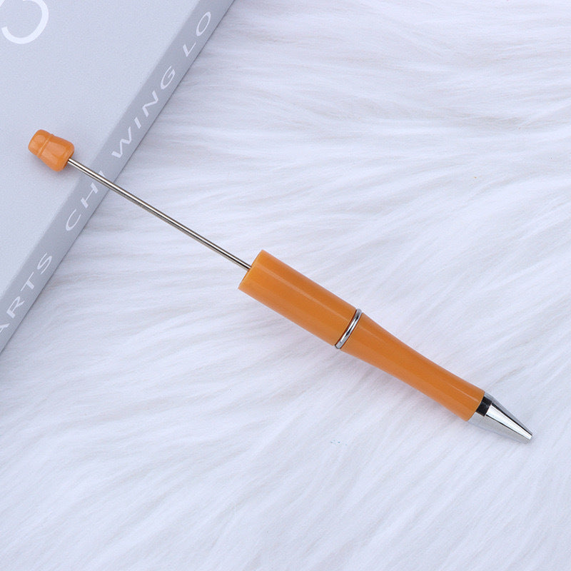 Creative handmade beaded pen DIY beaded multi-color spinning ballpoint pen hot-selling educational student stationery wholesale