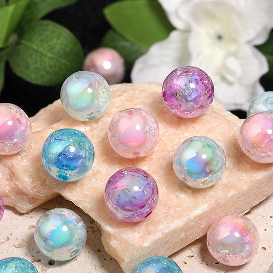 Acrylic Burst Crack Rabbit Head Beads – DIY Bead Pen, Mobile Phone Chain & Jewelry Accessories Loose Beads
