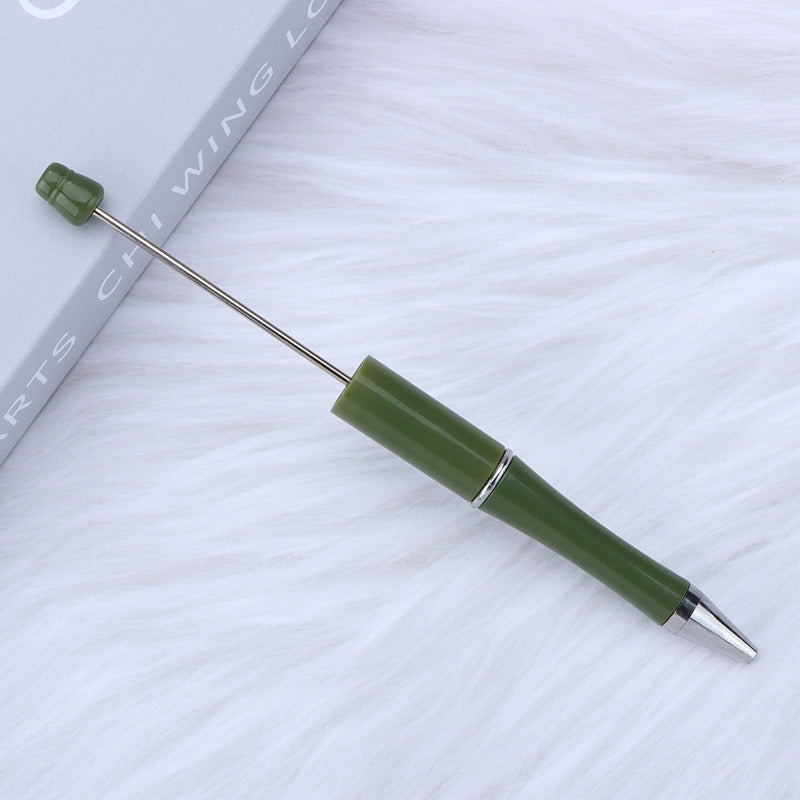 Creative handmade beaded pen DIY beaded multi-color spinning ballpoint pen hot-selling educational student stationery wholesale