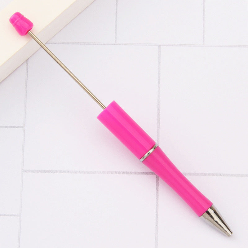 Creative handmade beaded pen DIY beaded multi-color spinning ballpoint pen hot-selling educational student stationery wholesale