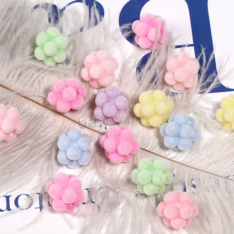 Flocking Bayberry Ball Candy Color Acrylic Bead Spacers – DIY Bead Pen, Phone Chain & Keychain Accessories