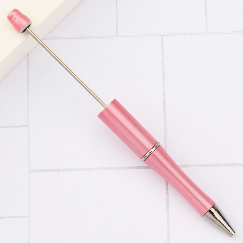 Creative handmade beaded pen DIY beaded multi-color spinning ballpoint pen hot-selling educational student stationery wholesale