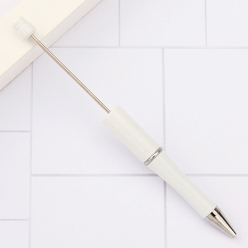 Creative handmade beaded pen DIY beaded multi-color spinning ballpoint pen hot-selling educational student stationery wholesale