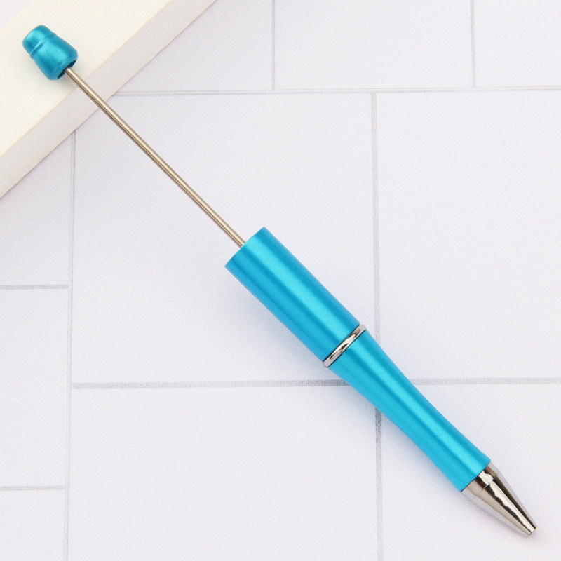 Creative handmade beaded pen DIY beaded multi-color spinning ballpoint pen hot-selling educational student stationery wholesale