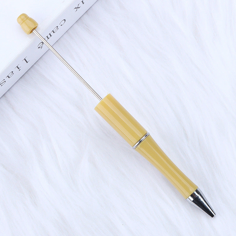 Creative handmade beaded pen DIY beaded multi-color spinning ballpoint pen hot-selling educational student stationery wholesale