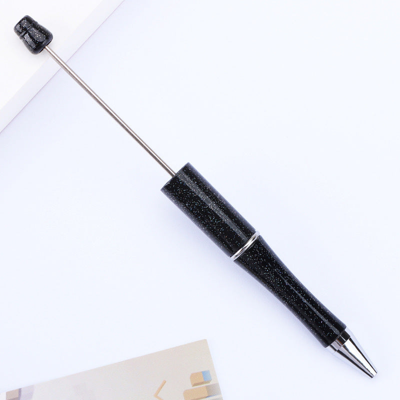 Creative handmade beaded pen DIY beaded multi-color spinning ballpoint pen hot-selling educational student stationery wholesale