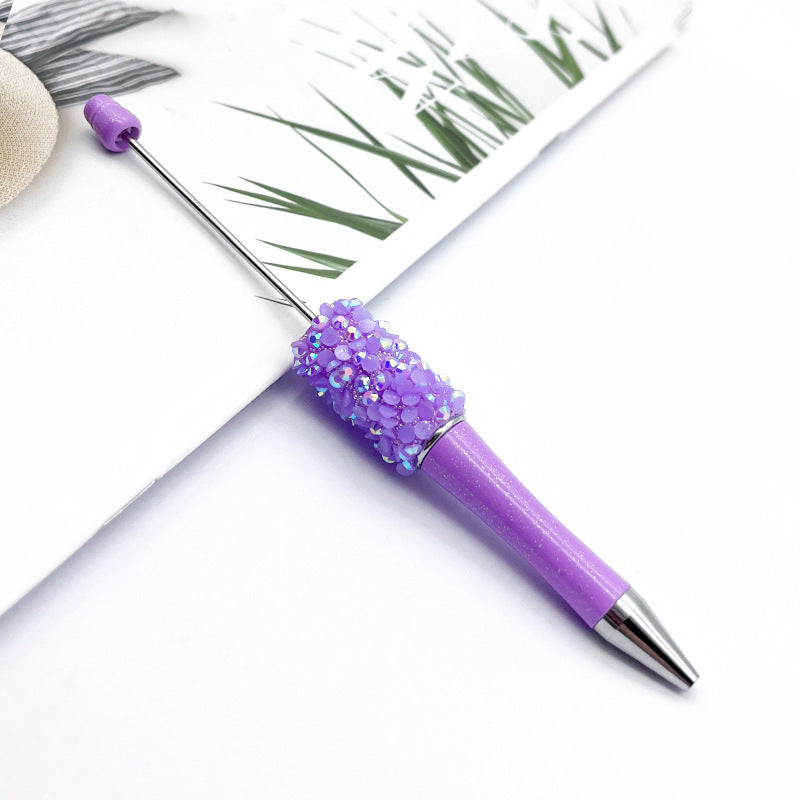 DIY Petal Sequin Bead Pen – Handmade Resin Patch Multicolor Ballpoint Pen, Stylish Signature Pen for Students (Wholesale)