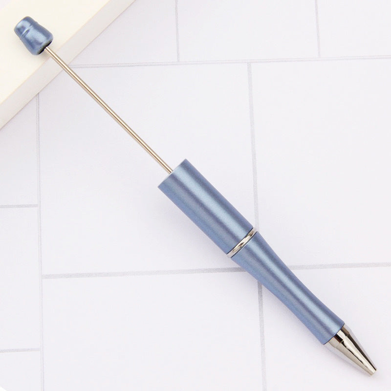 Creative handmade beaded pen DIY beaded multi-color spinning ballpoint pen hot-selling educational student stationery wholesale