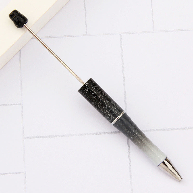 Creative handmade beaded pen DIY beaded multi-color spinning ballpoint pen hot-selling educational student stationery wholesale