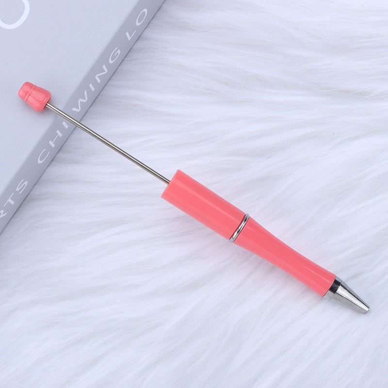 Creative handmade beaded pen DIY beaded multi-color spinning ballpoint pen hot-selling educational student stationery wholesale