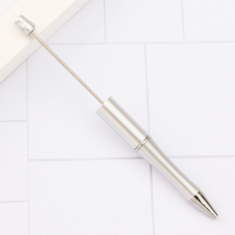 Creative handmade beaded pen DIY beaded multi-color spinning ballpoint pen hot-selling educational student stationery wholesale