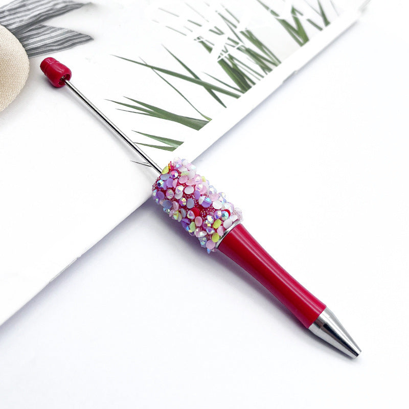 DIY Petal Sequin Bead Pen – Handmade Resin Patch Multicolor Ballpoint Pen, Stylish Signature Pen for Students (Wholesale)