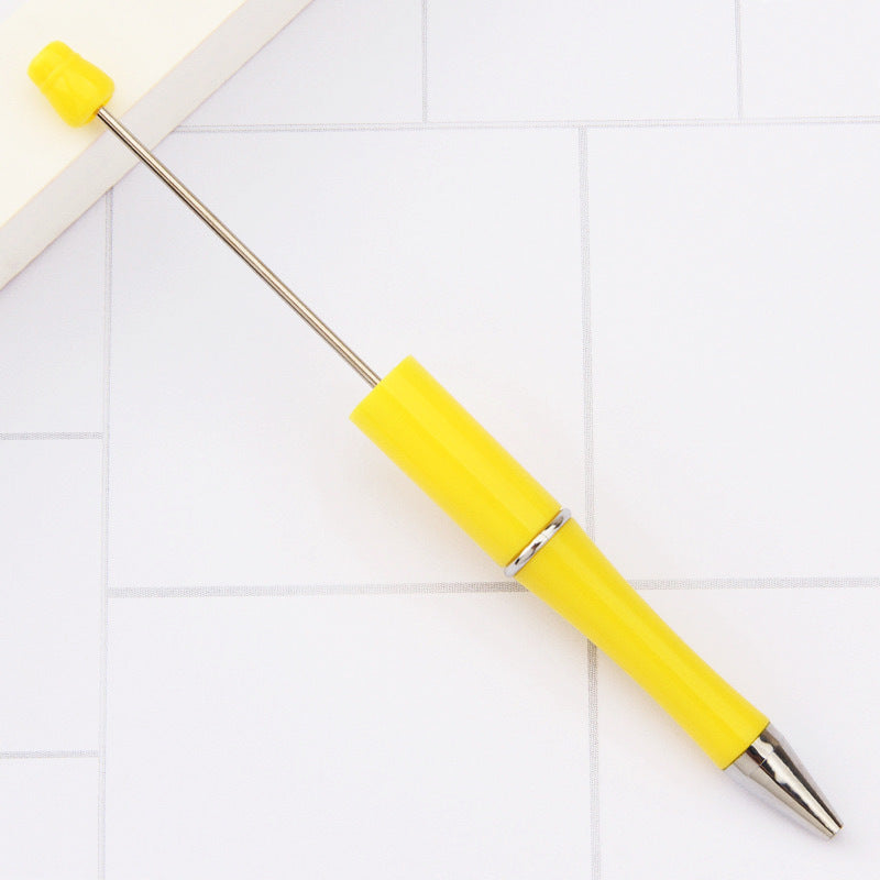 Creative handmade beaded pen DIY beaded multi-color spinning ballpoint pen hot-selling educational student stationery wholesale