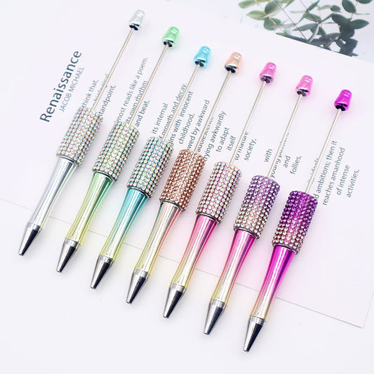 Colorful Diamond Bead Pen – DIY Gradient Sparkle Ballpoint Pen, High-Value Puzzle Gift for Students (Wholesale)