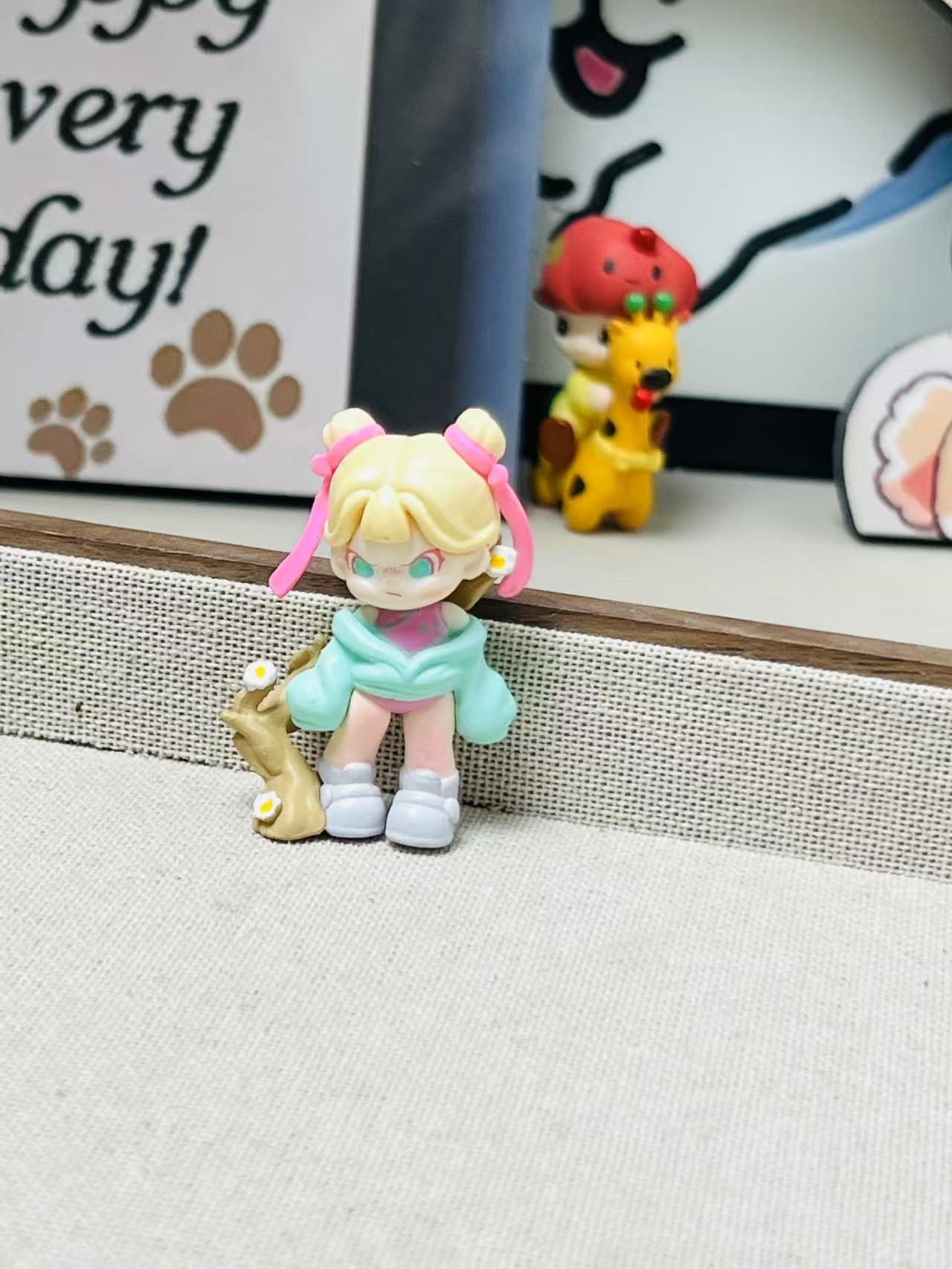 Zoraa Sister Mengli, PVC Material, Punchable for Keychain, Cute Trendy Toy