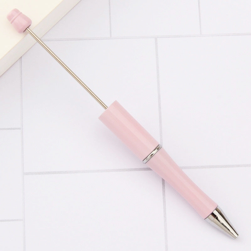 Creative handmade beaded pen DIY beaded multi-color spinning ballpoint pen hot-selling educational student stationery wholesale