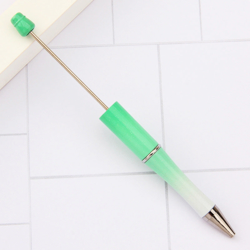 Creative handmade beaded pen DIY beaded multi-color spinning ballpoint pen hot-selling educational student stationery wholesale