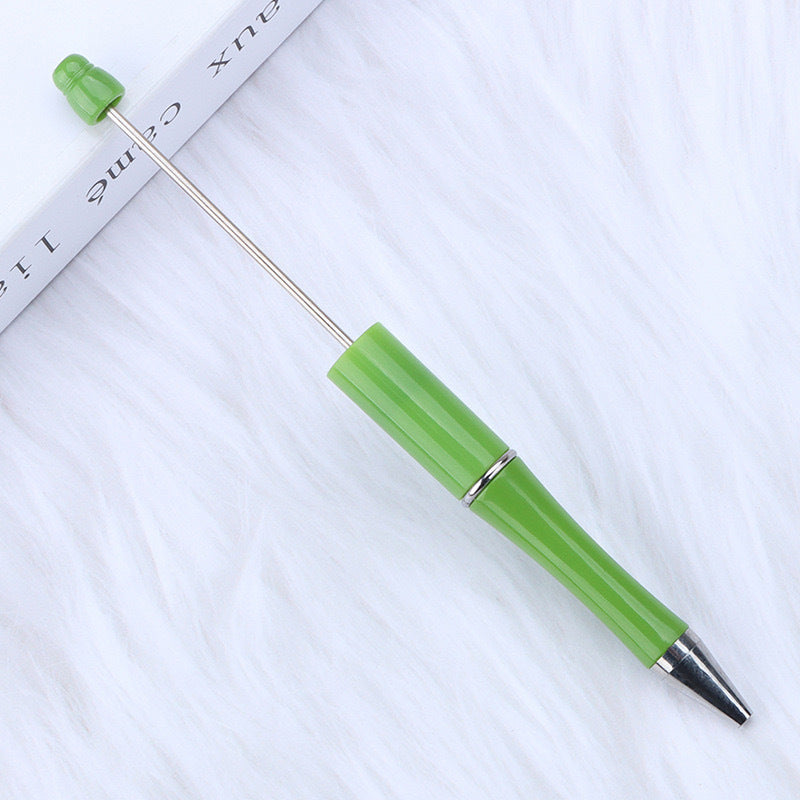 Creative handmade beaded pen DIY beaded multi-color spinning ballpoint pen hot-selling educational student stationery wholesale