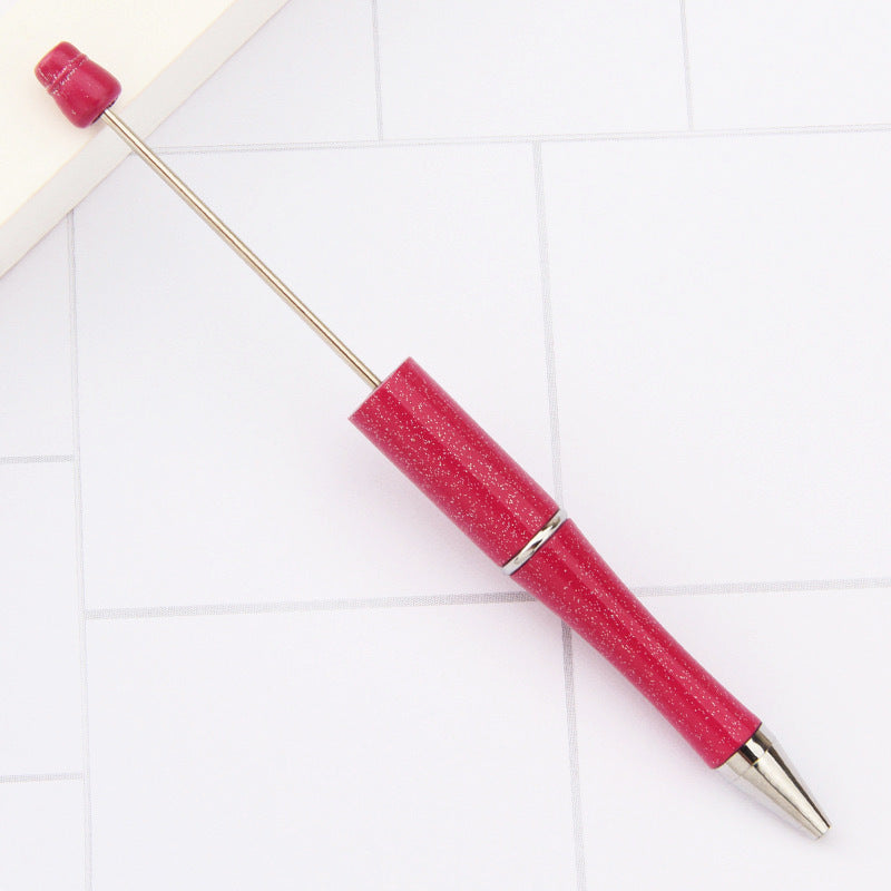Creative handmade beaded pen DIY beaded multi-color spinning ballpoint pen hot-selling educational student stationery wholesale