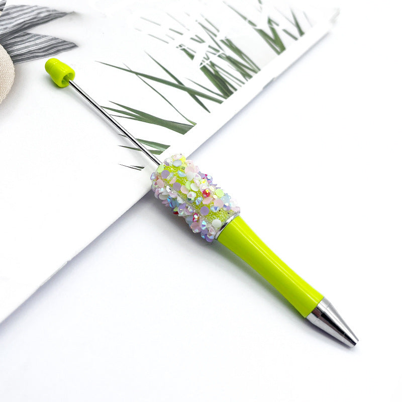 DIY Petal Sequin Bead Pen – Handmade Resin Patch Multicolor Ballpoint Pen, Stylish Signature Pen for Students (Wholesale)