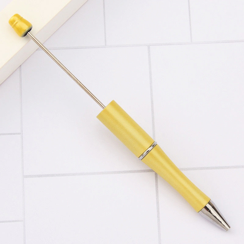 Creative handmade beaded pen DIY beaded multi-color spinning ballpoint pen hot-selling educational student stationery wholesale
