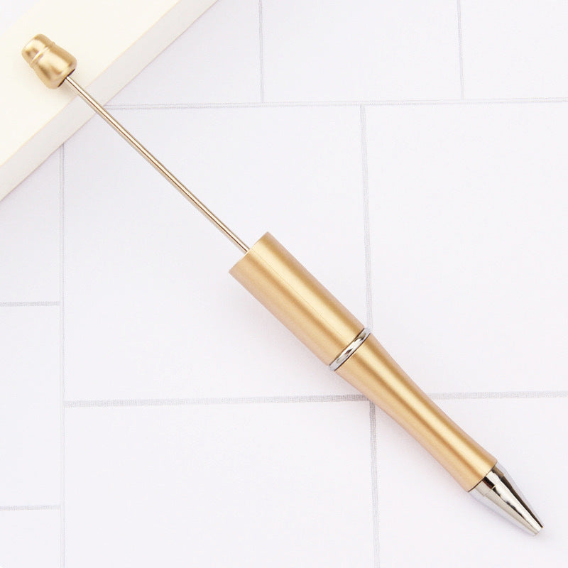 Creative handmade beaded pen DIY beaded multi-color spinning ballpoint pen hot-selling educational student stationery wholesale