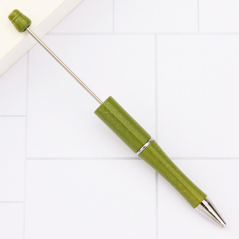 Creative handmade beaded pen DIY beaded multi-color spinning ballpoint pen hot-selling educational student stationery wholesale