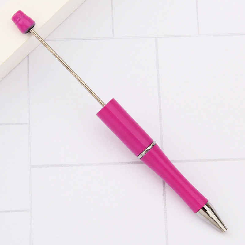 Creative handmade beaded pen DIY beaded multi-color spinning ballpoint pen hot-selling educational student stationery wholesale