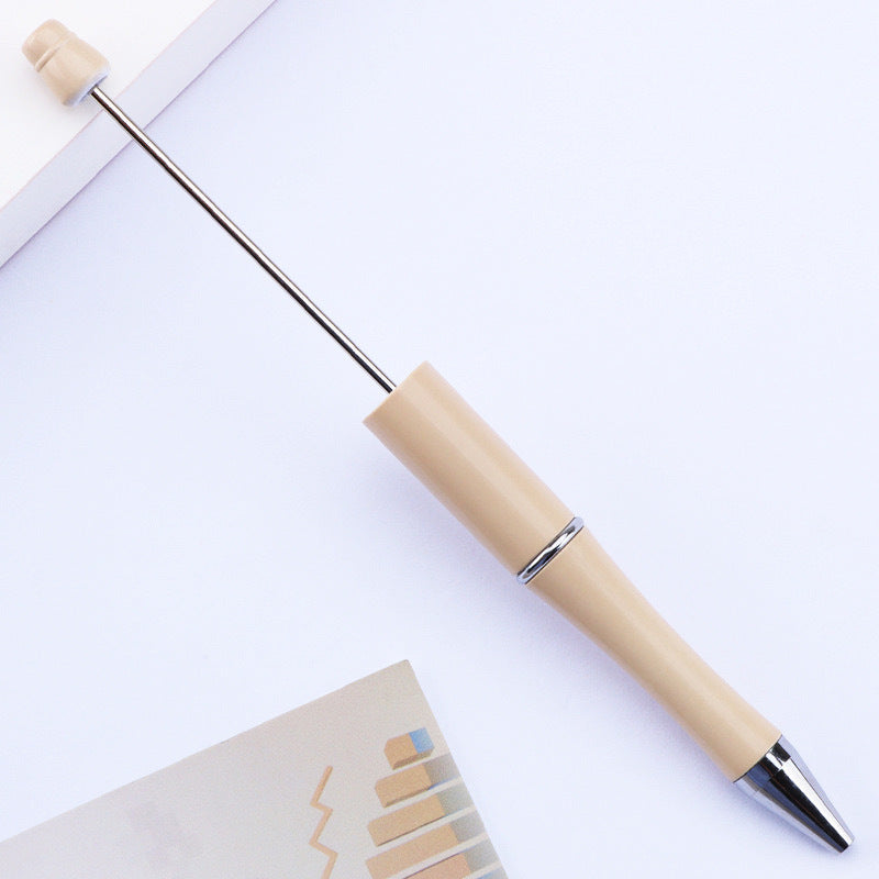 Creative handmade beaded pen DIY beaded multi-color spinning ballpoint pen hot-selling educational student stationery wholesale