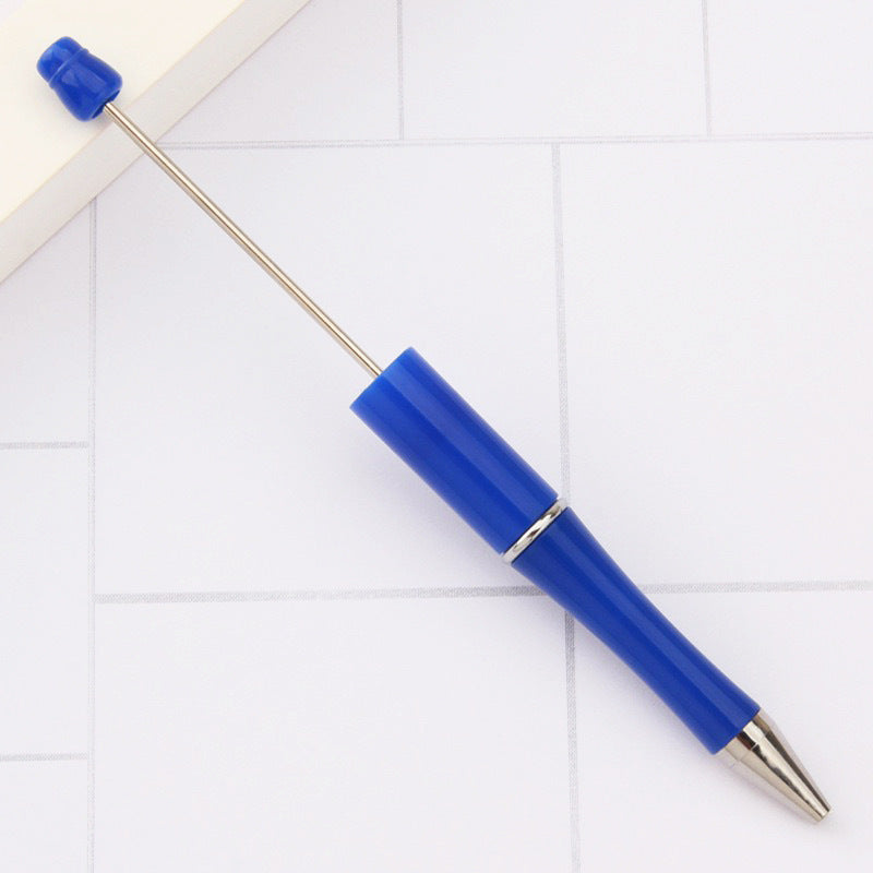 Creative handmade beaded pen DIY beaded multi-color spinning ballpoint pen hot-selling educational student stationery wholesale