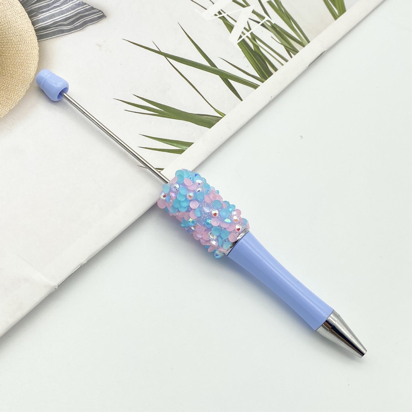 DIY Petal Sequin Bead Pen – Handmade Resin Patch Multicolor Ballpoint Pen, Stylish Signature Pen for Students (Wholesale)