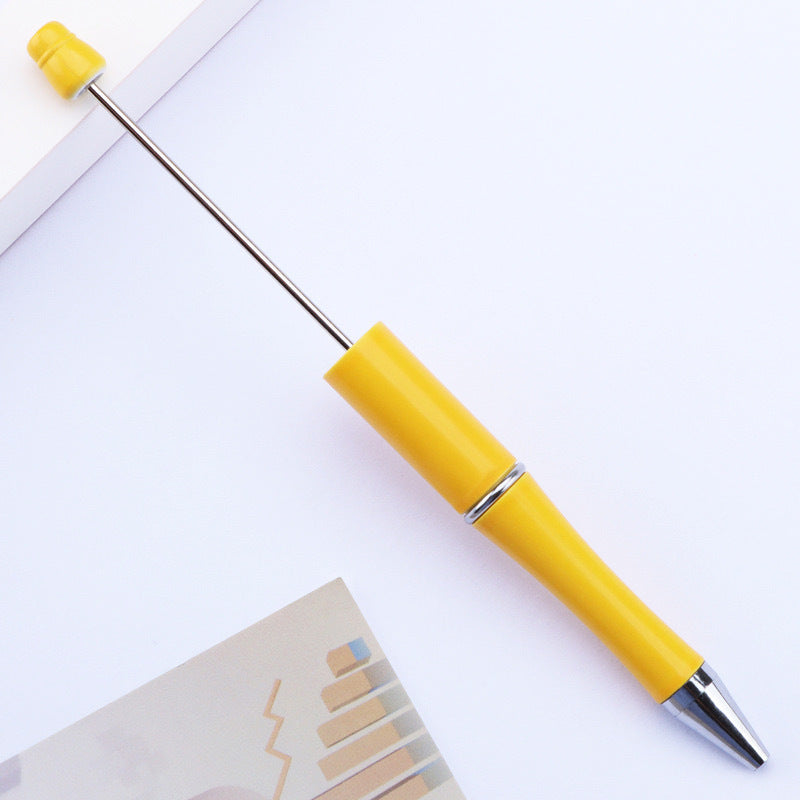 Creative handmade beaded pen DIY beaded multi-color spinning ballpoint pen hot-selling educational student stationery wholesale