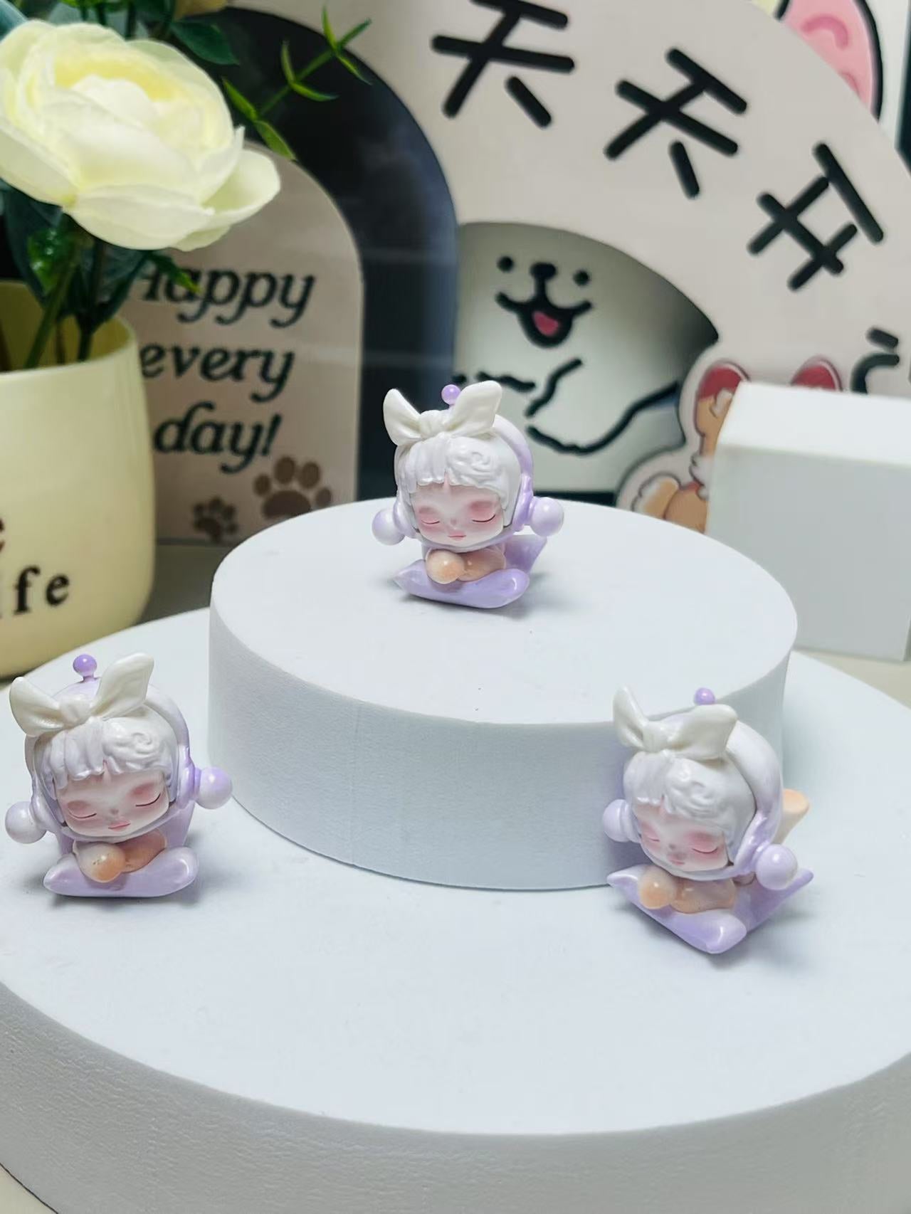 SKULLPANDA temperature series cute grain punchable sp8 generation tide play figure toy ornament doll ornament