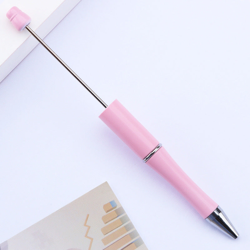 Creative handmade beaded pen DIY beaded multi-color spinning ballpoint pen hot-selling educational student stationery wholesale