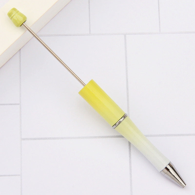 Creative handmade beaded pen DIY beaded multi-color spinning ballpoint pen hot-selling educational student stationery wholesale