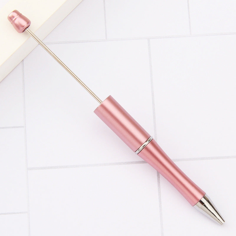Creative handmade beaded pen DIY beaded multi-color spinning ballpoint pen hot-selling educational student stationery wholesale