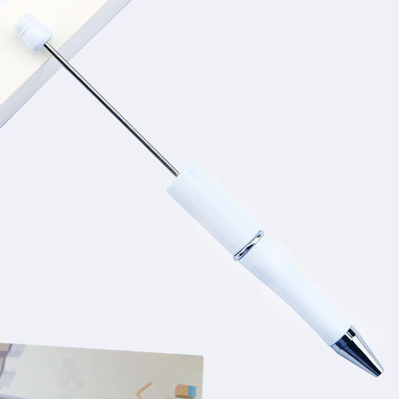 Creative handmade beaded pen DIY beaded multi-color spinning ballpoint pen hot-selling educational student stationery wholesale