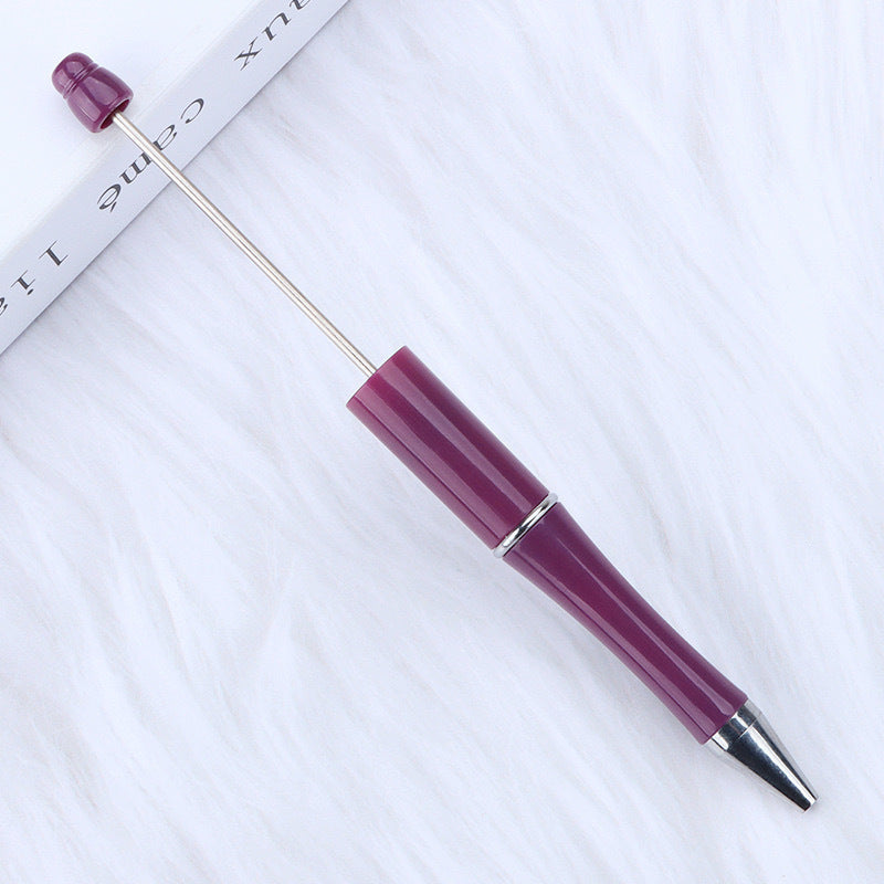 Creative handmade beaded pen DIY beaded multi-color spinning ballpoint pen hot-selling educational student stationery wholesale