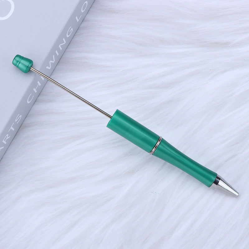 Creative handmade beaded pen DIY beaded multi-color spinning ballpoint pen hot-selling educational student stationery wholesale
