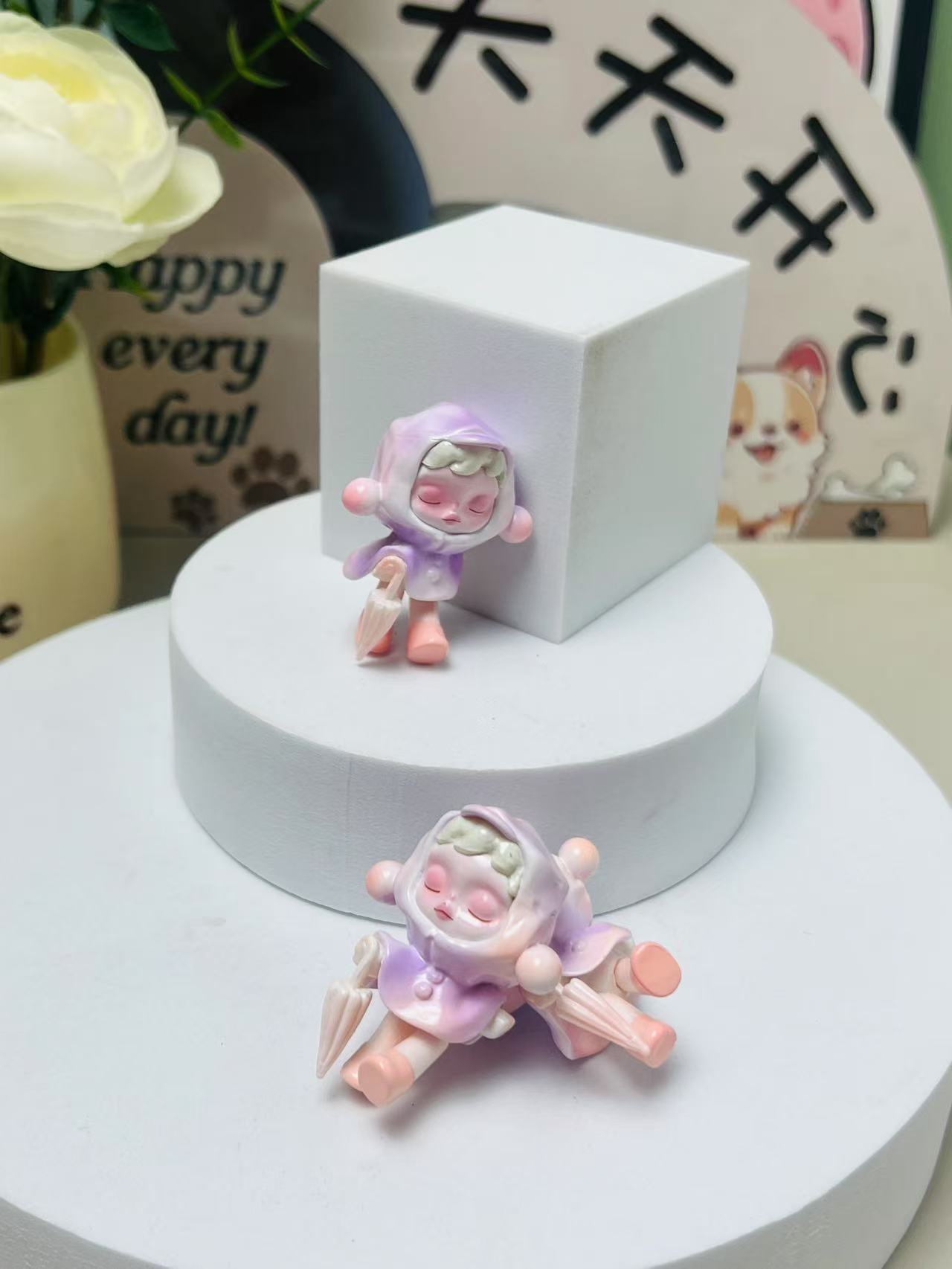 SKULLPANDA temperature series cute grain punchable sp8 generation tide play figure toy ornament doll ornament